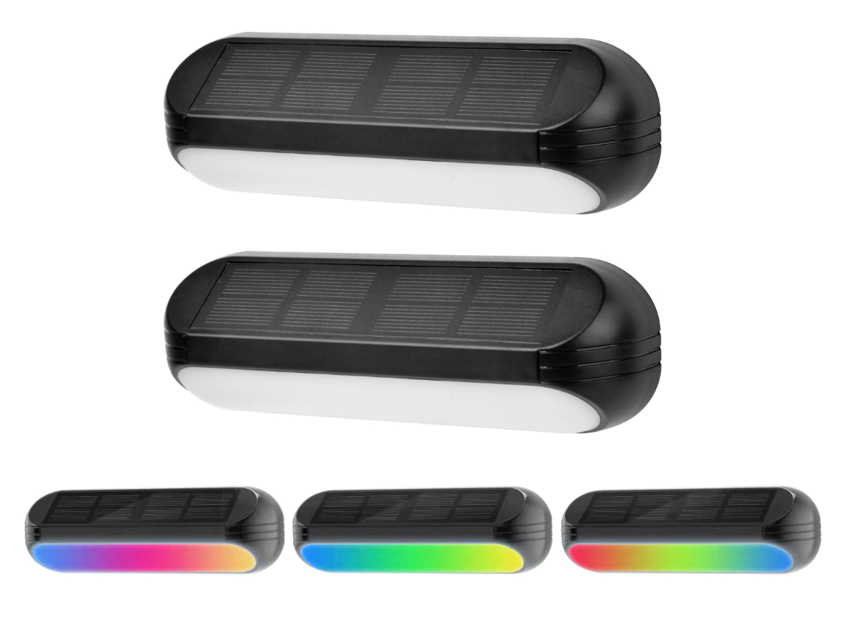 2x lampa elewacyjna solarna